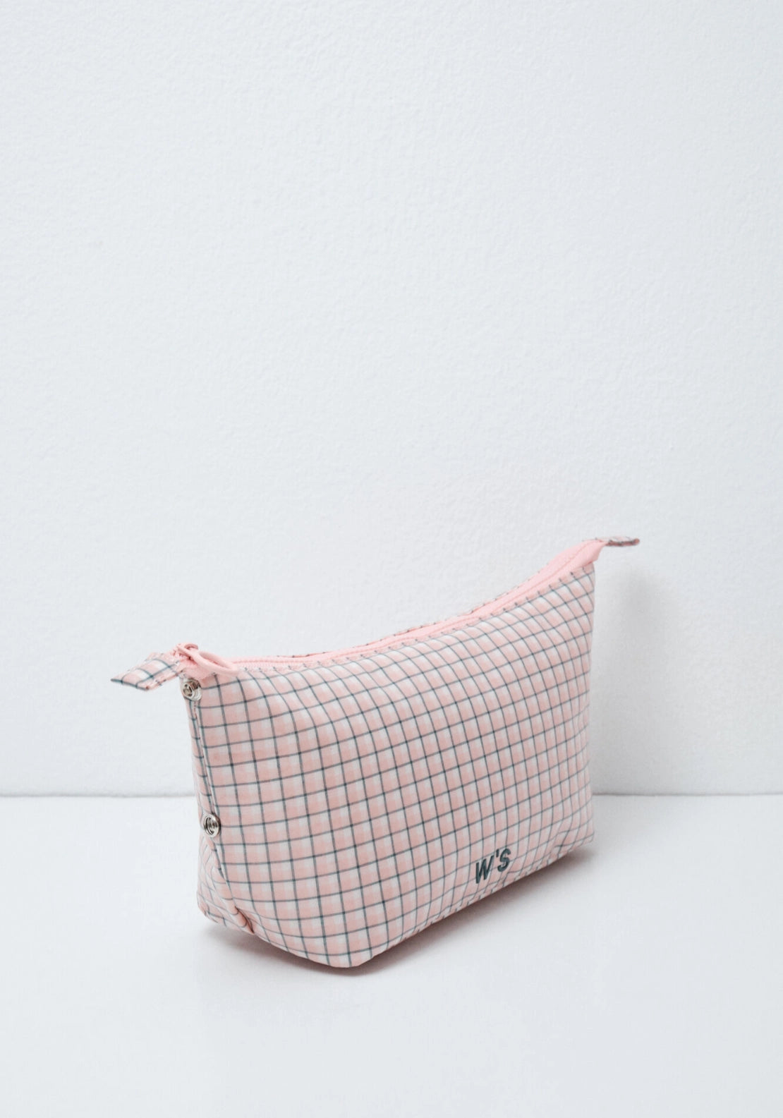 Plaid Medium Vanity Case With Handle - Multicolour