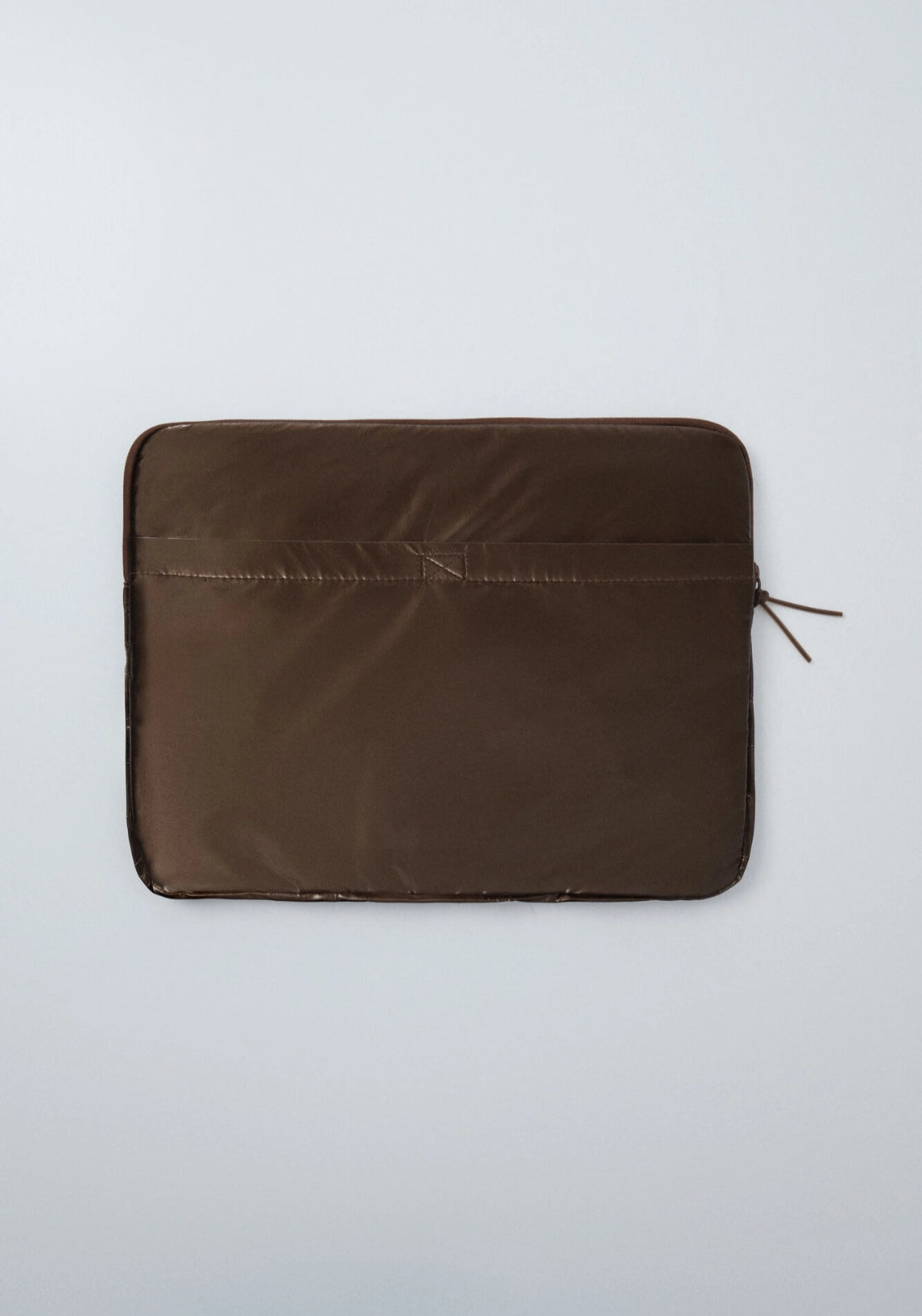 Brown Puffer Laptop Case - Brown