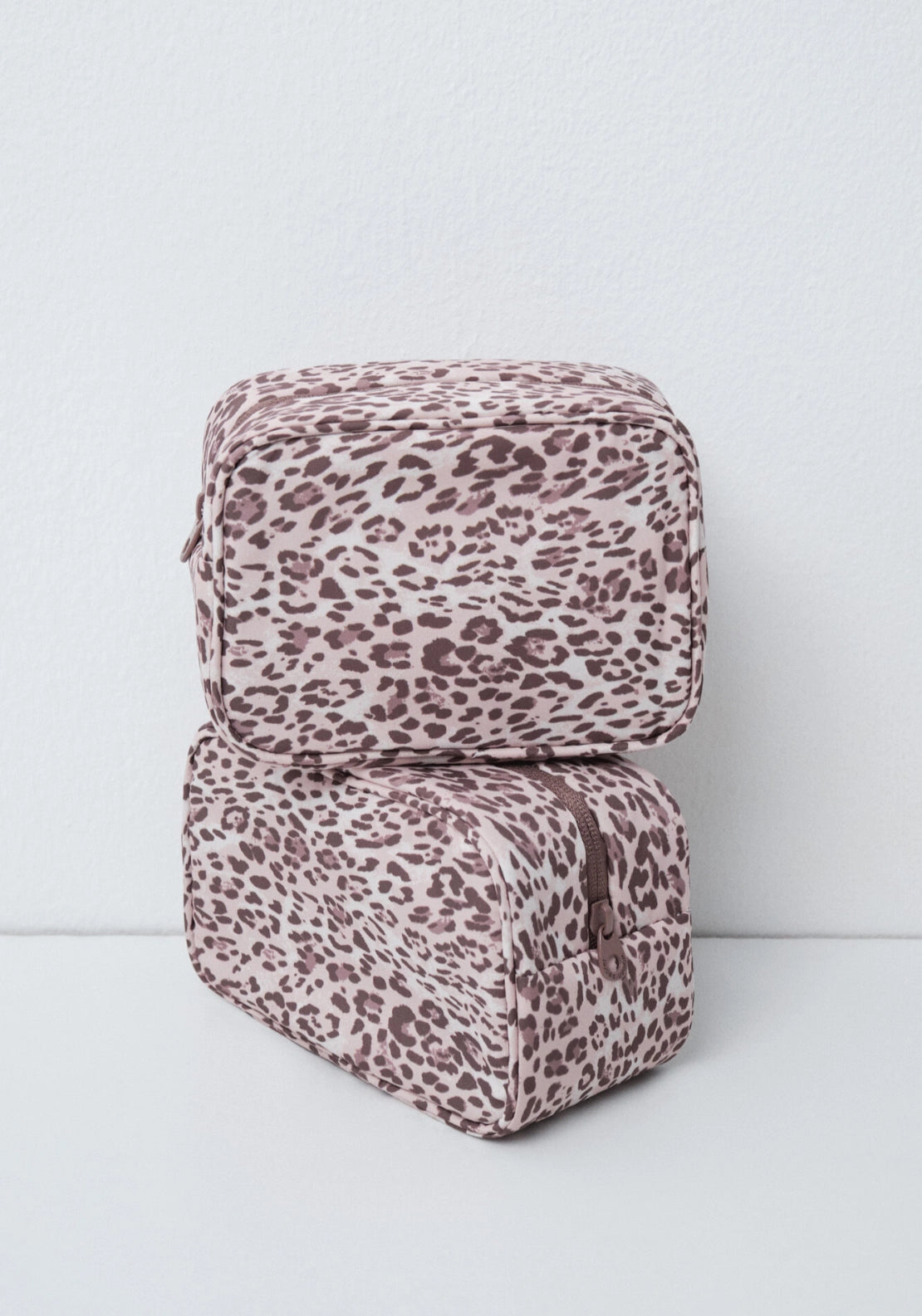 Animal Print Pack Of 3 Vanity Cases - Brown
