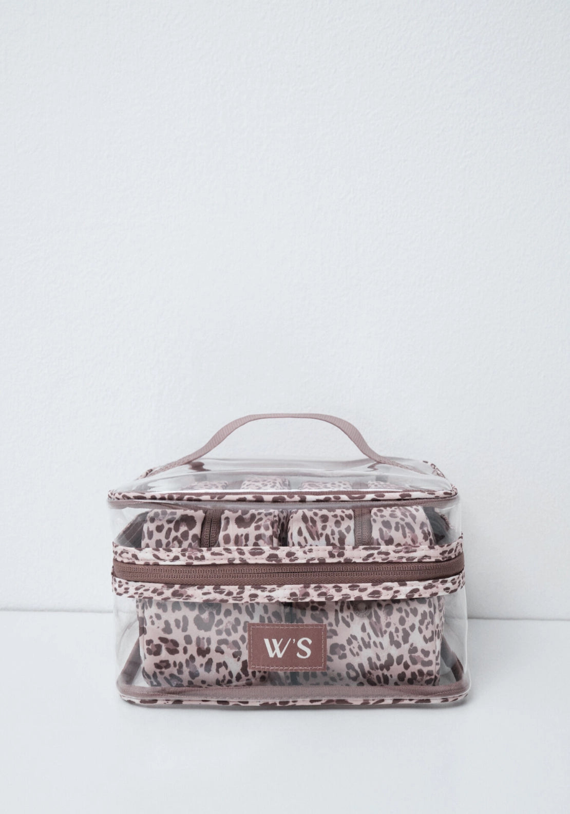 Animal Print Pack Of 3 Vanity Cases - Brown