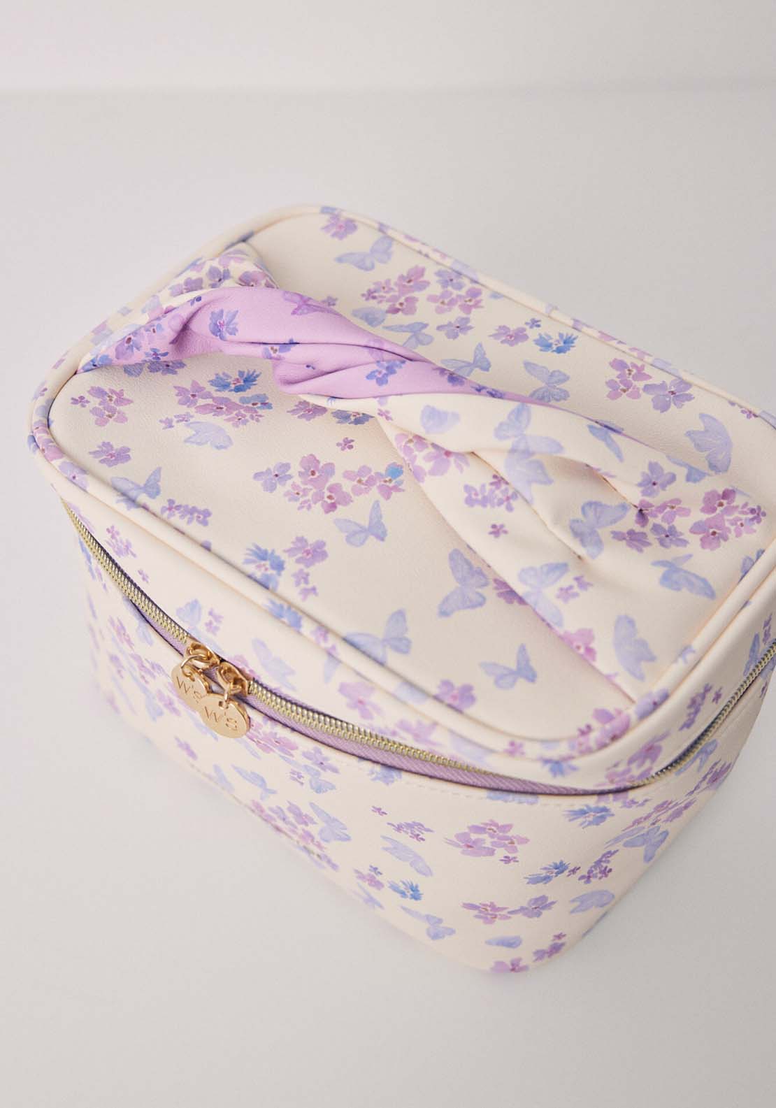 Womens Secret Medium floral print chest toiletry bag - Pink 4 Shaws Department Stores