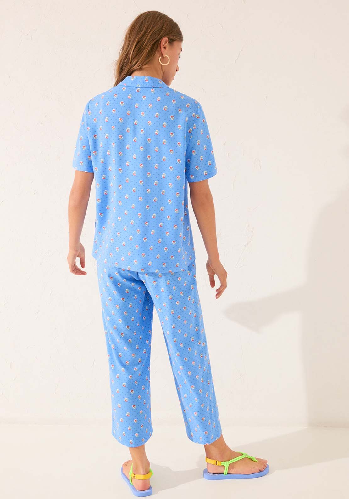 Short Sleeves Masculine Pyjama - Blue