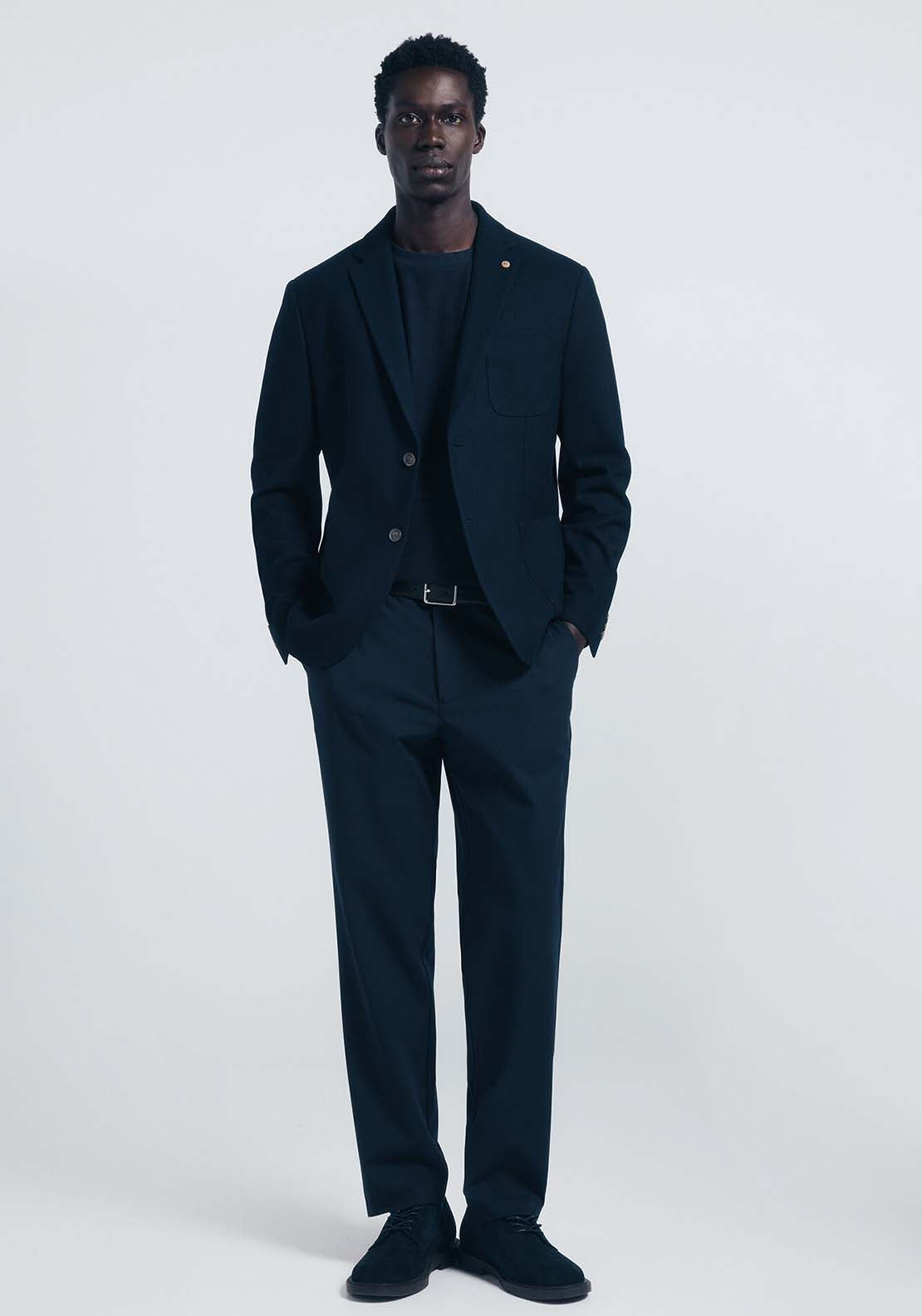 Birdseye Blazer - Blue