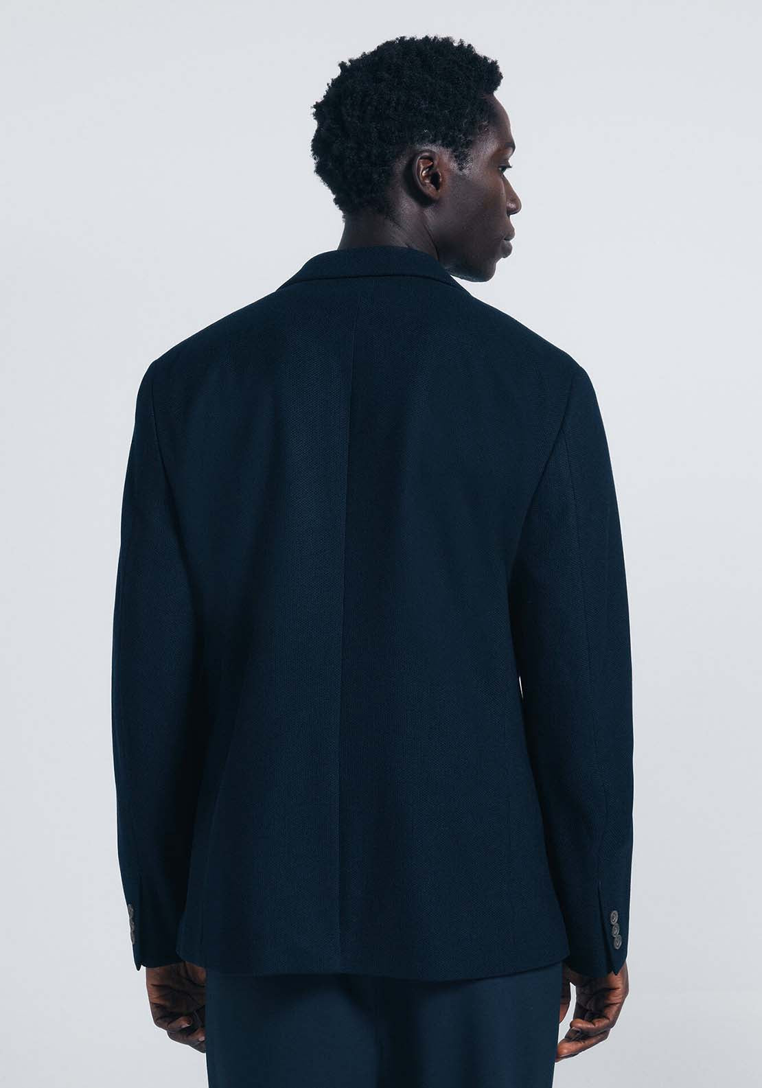 Birdseye Blazer - Blue