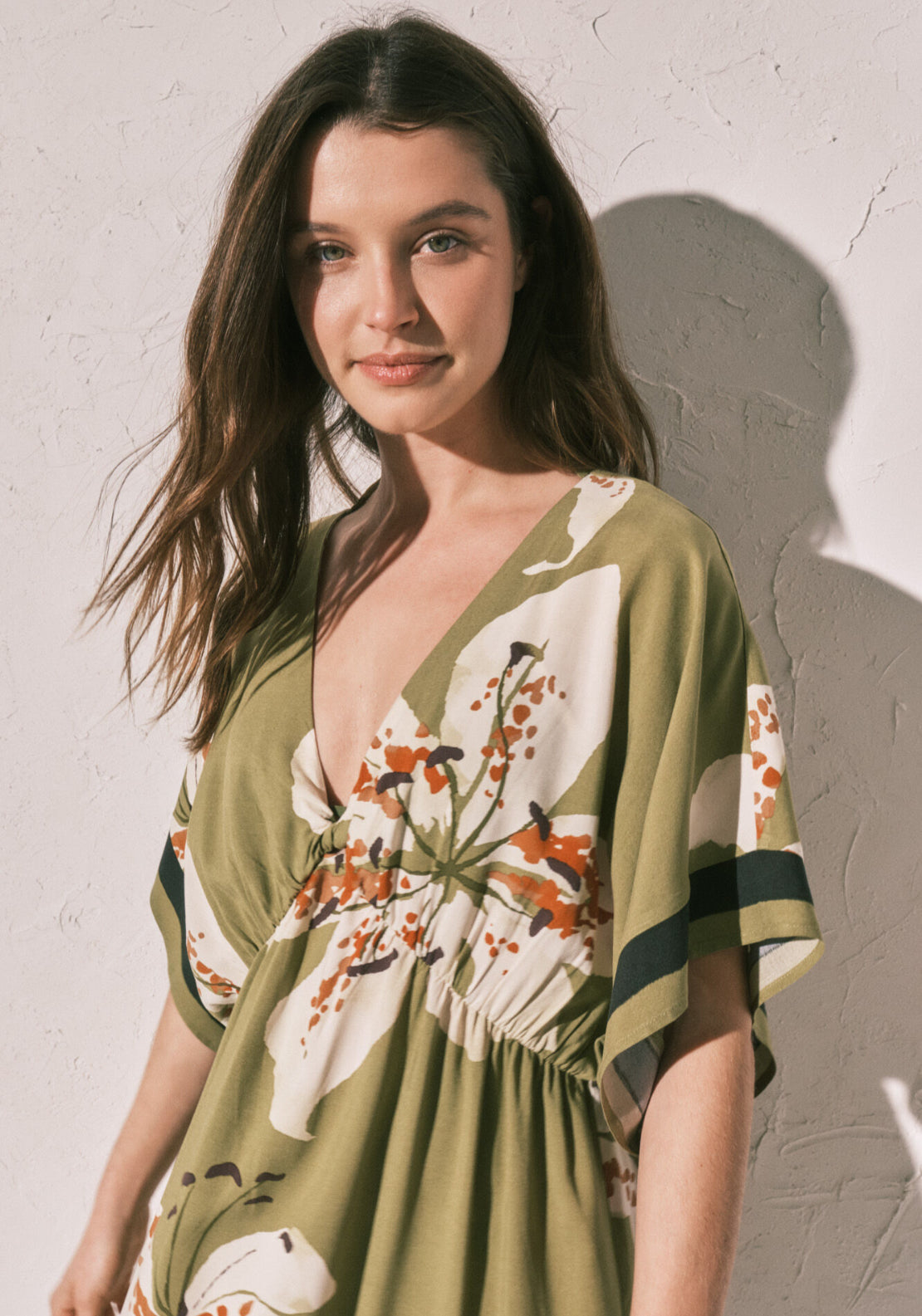 Printed Short Camisole - Green