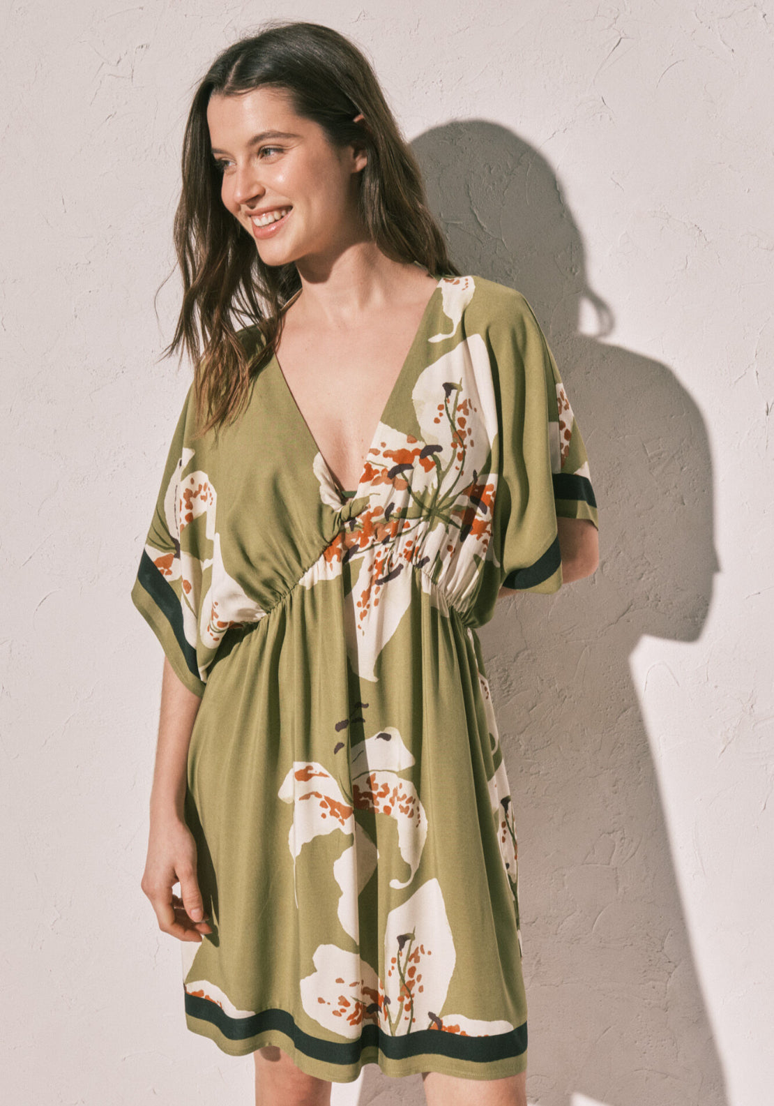 Printed Short Camisole - Green