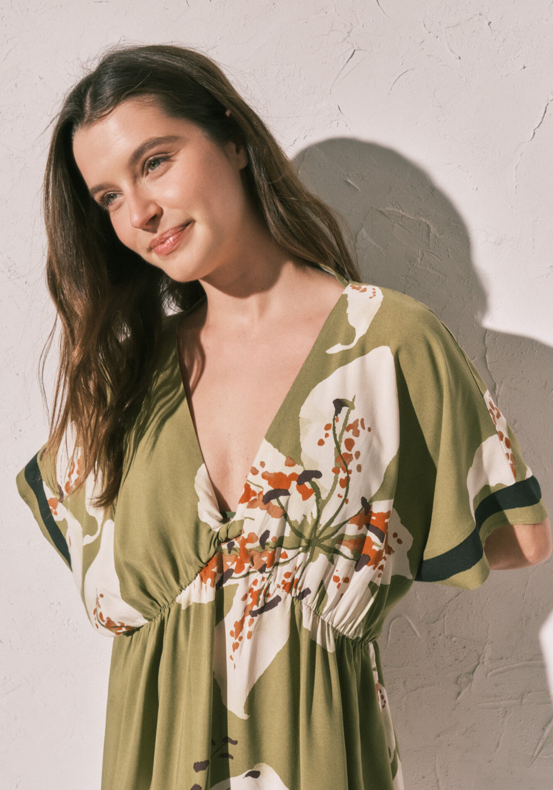 Printed Short Camisole - Green