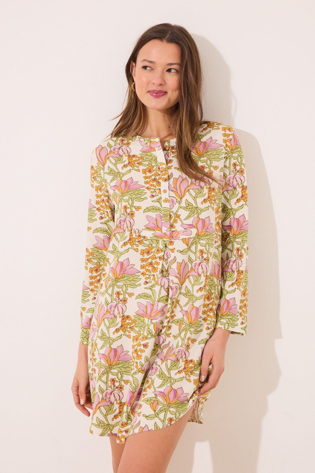 Womensecret Flower print viscose camisole - White 1 Shaws Department Stores