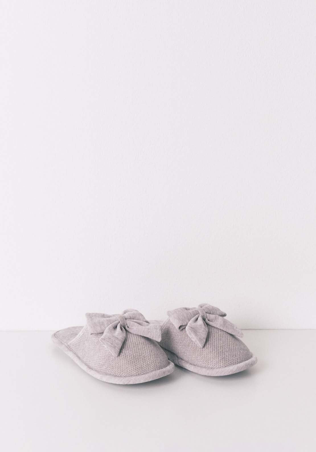 Open Slippers - Grey