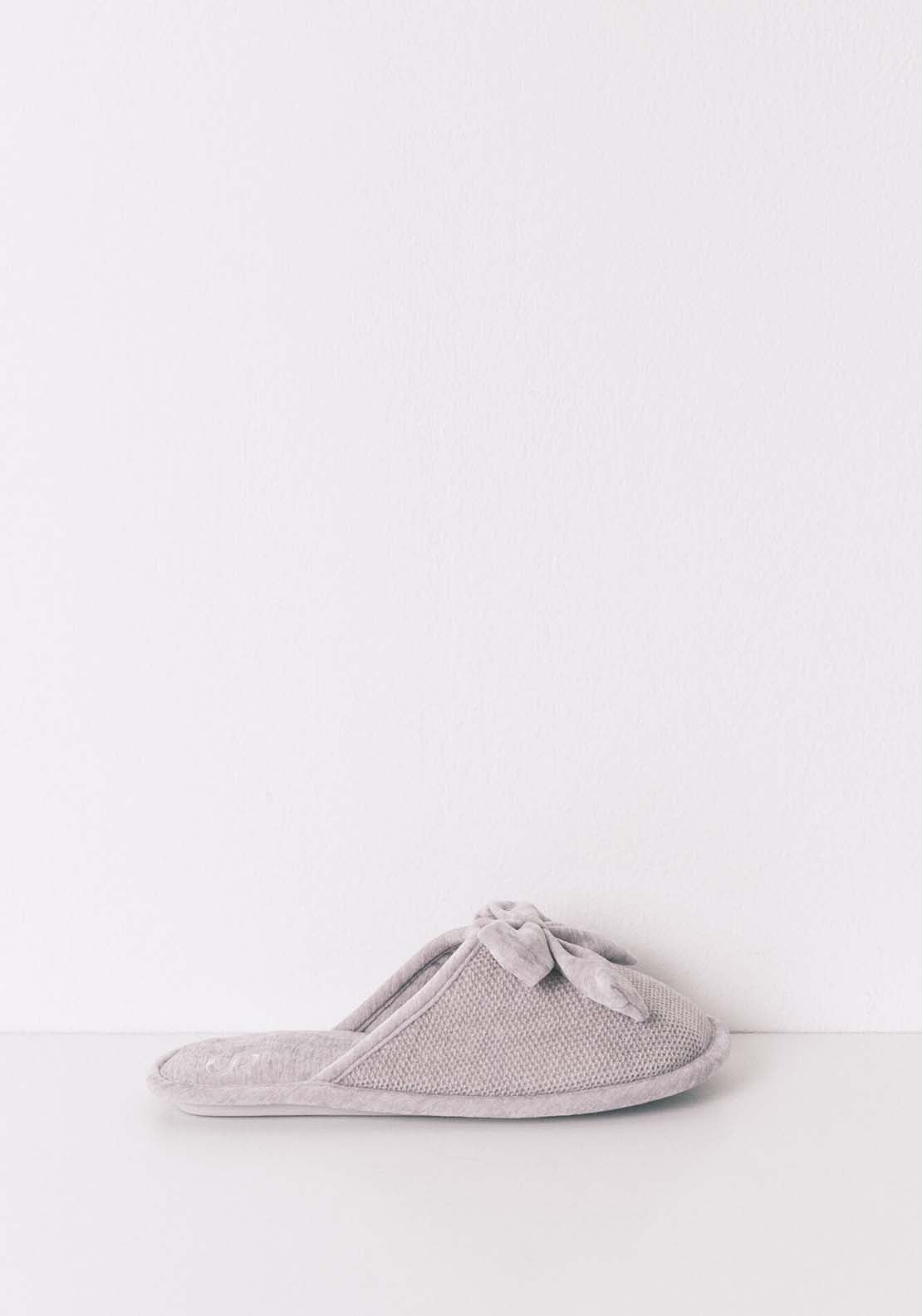 Open Slippers - Grey