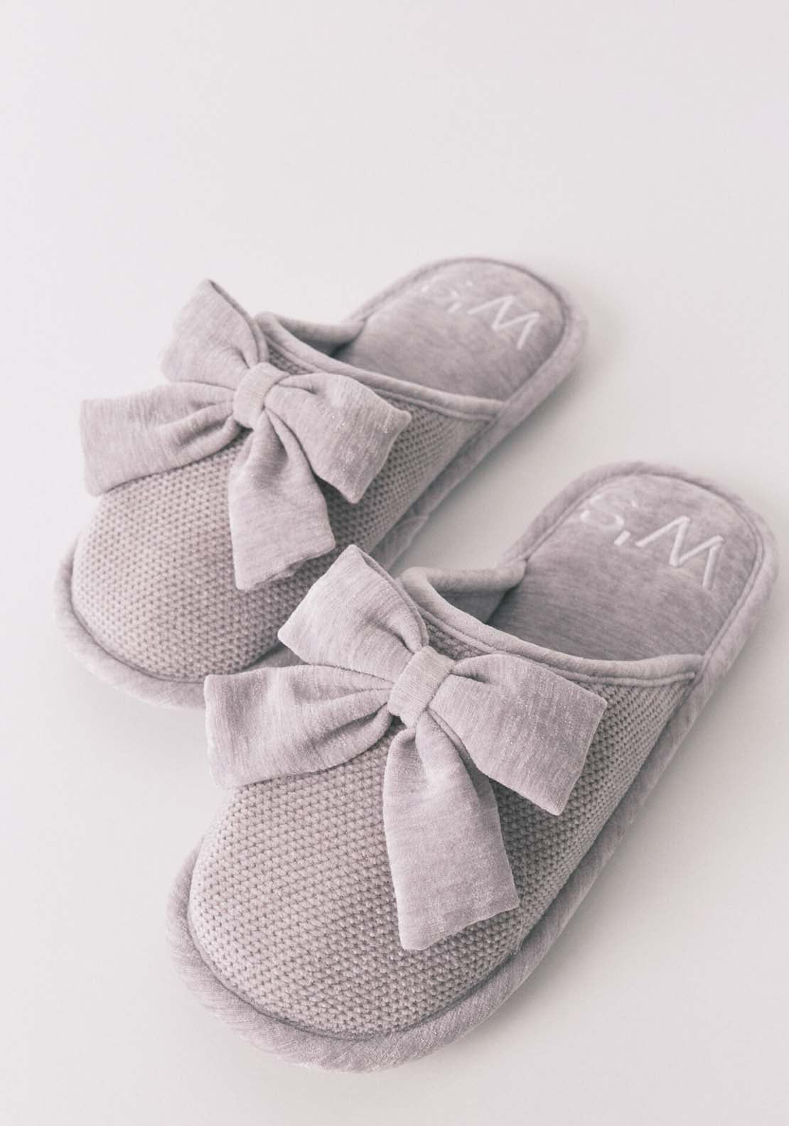 Open Slippers - Grey