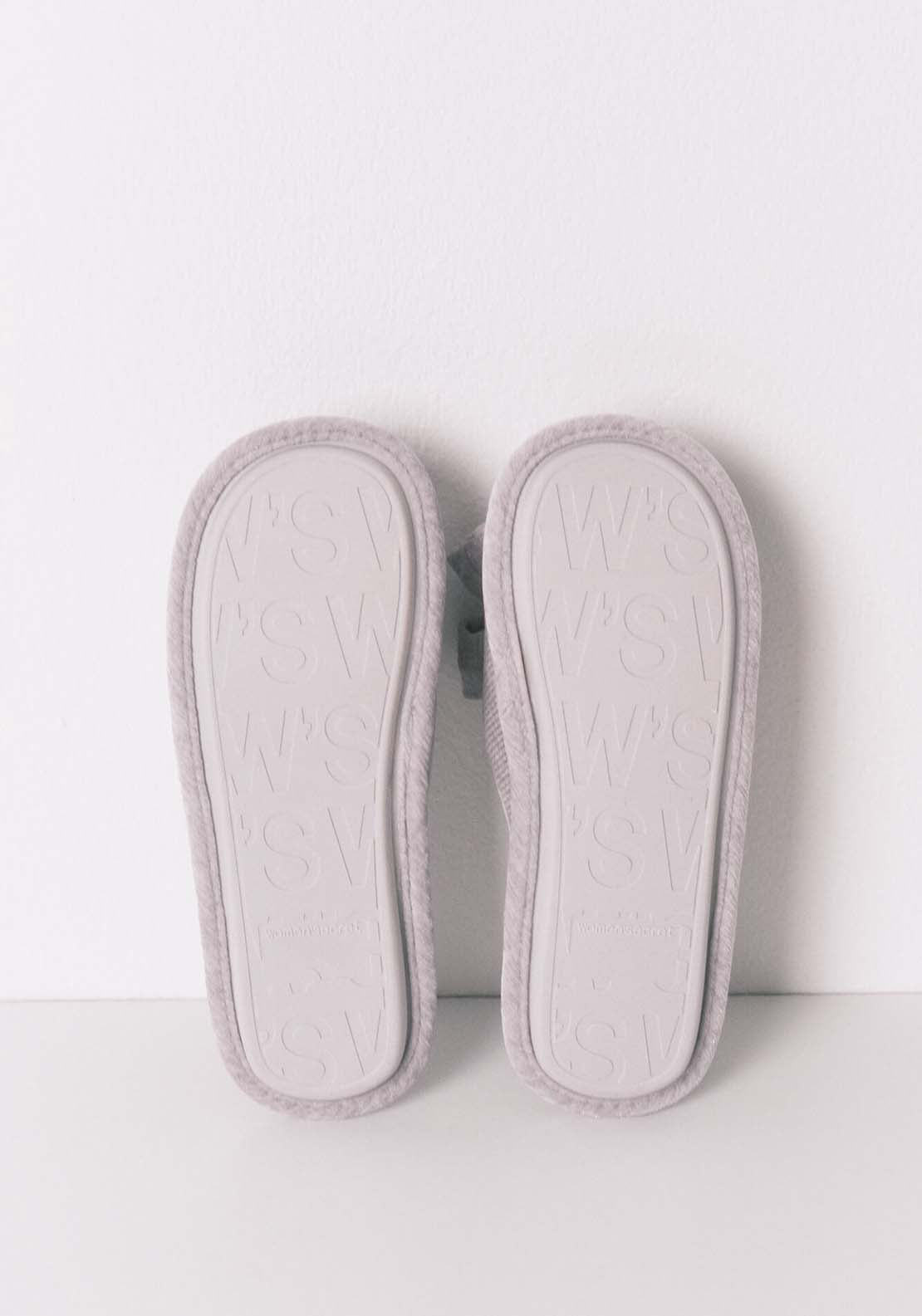 Open Slippers - Grey