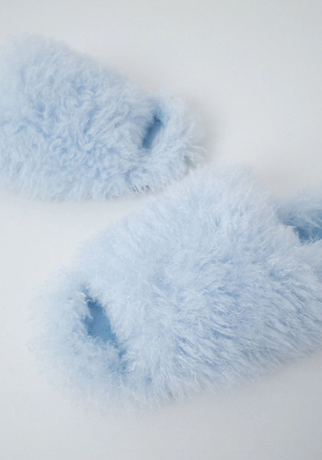Plush Slippers - Blue