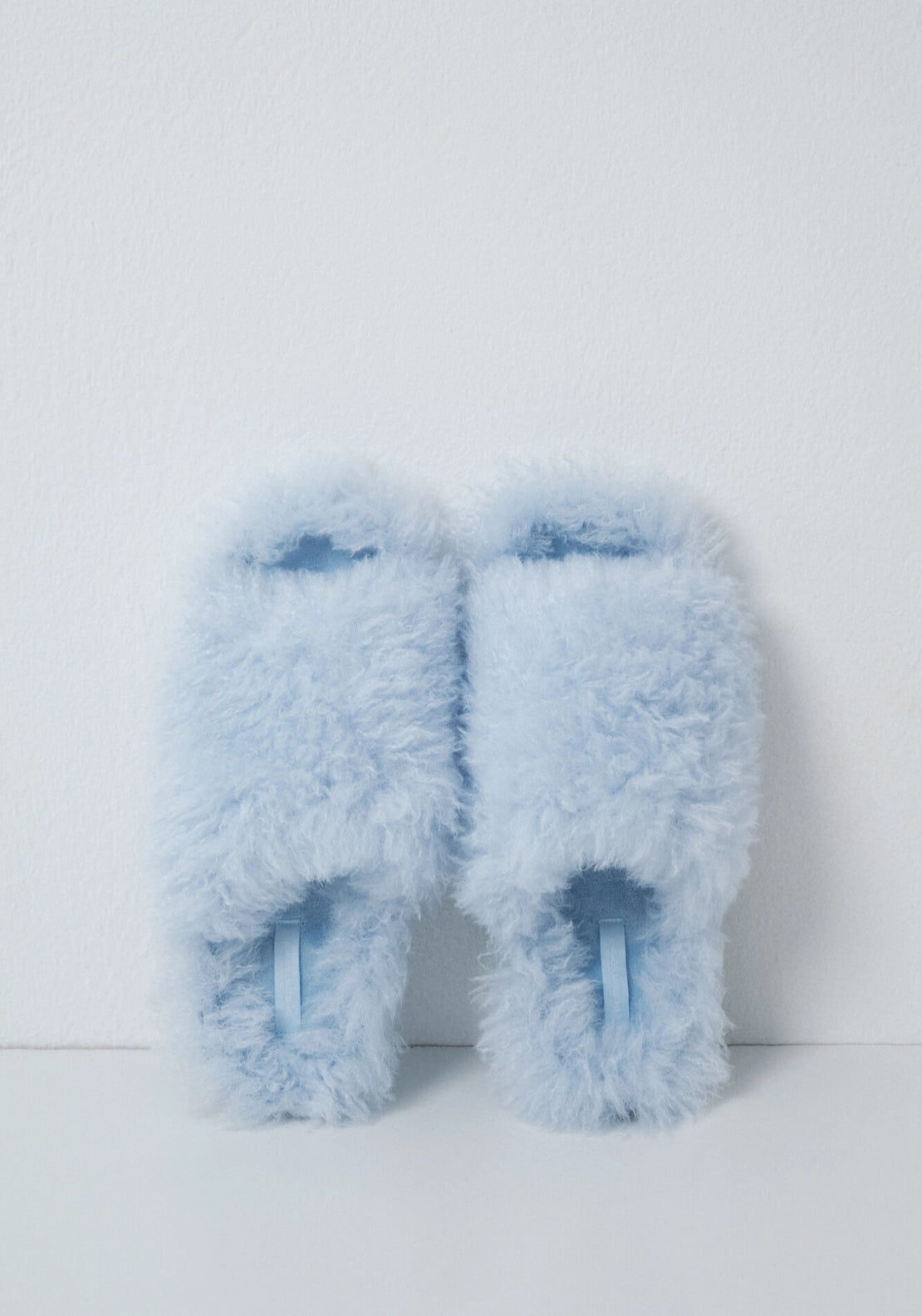 Plush Slippers - Blue
