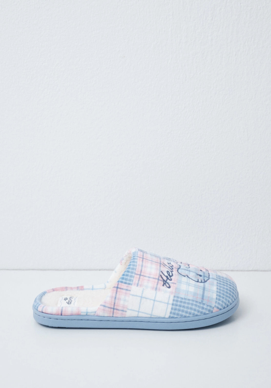 Hello Kitty Patchwork Slippers - White