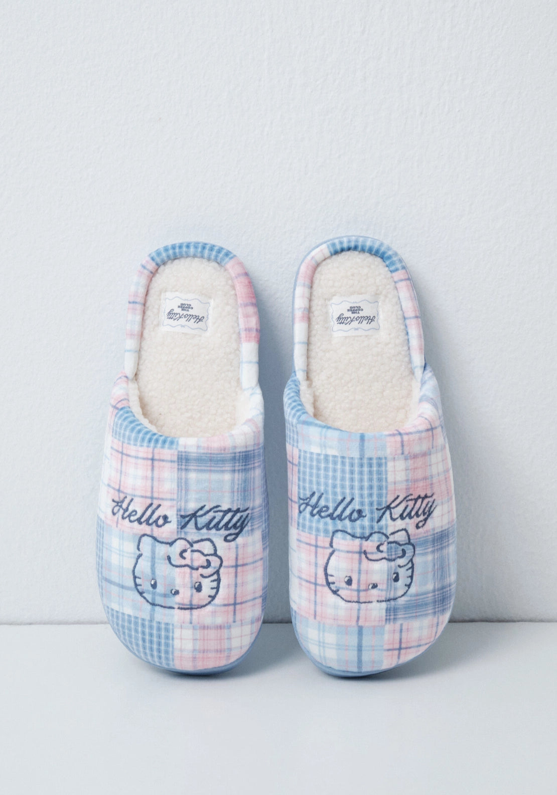 Hello Kitty Patchwork Slippers - White
