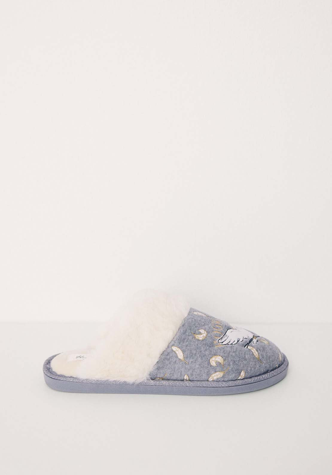 Womens Secret Hogwarts grey slippers - Grey 3 Shaws Department Stores