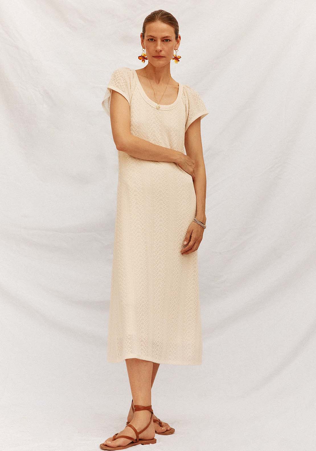 Structured Dress - Cream