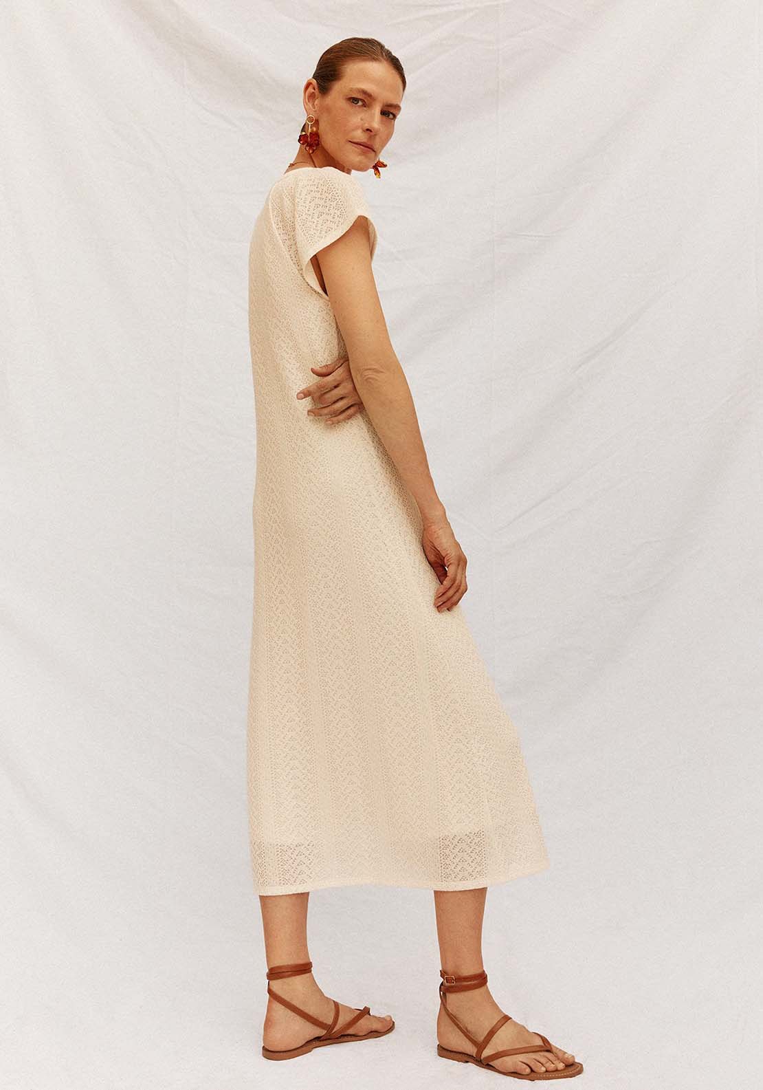 Structured Dress - Cream