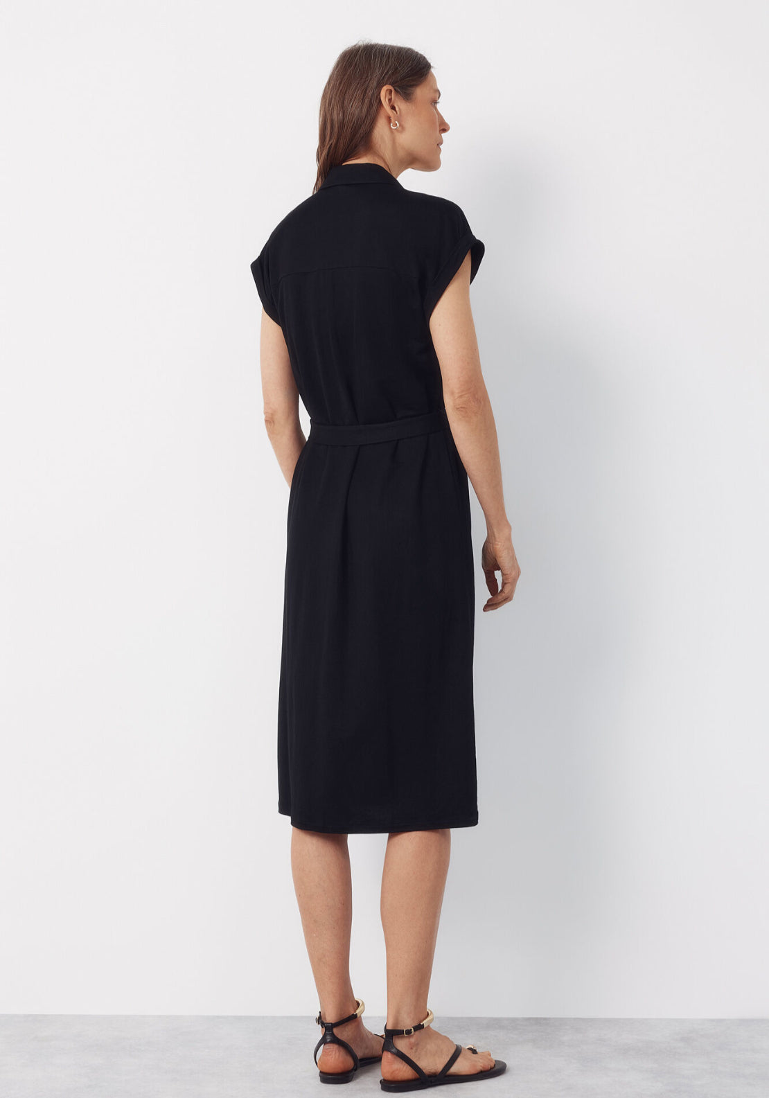 Shirt Dress - Black