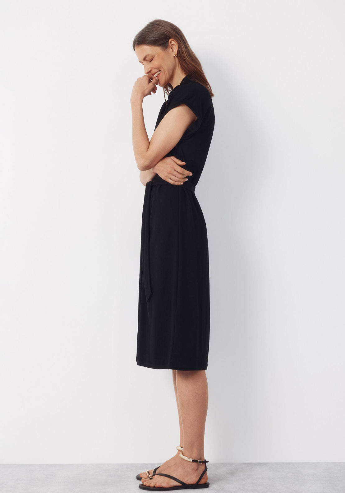 Shirt Dress - Black