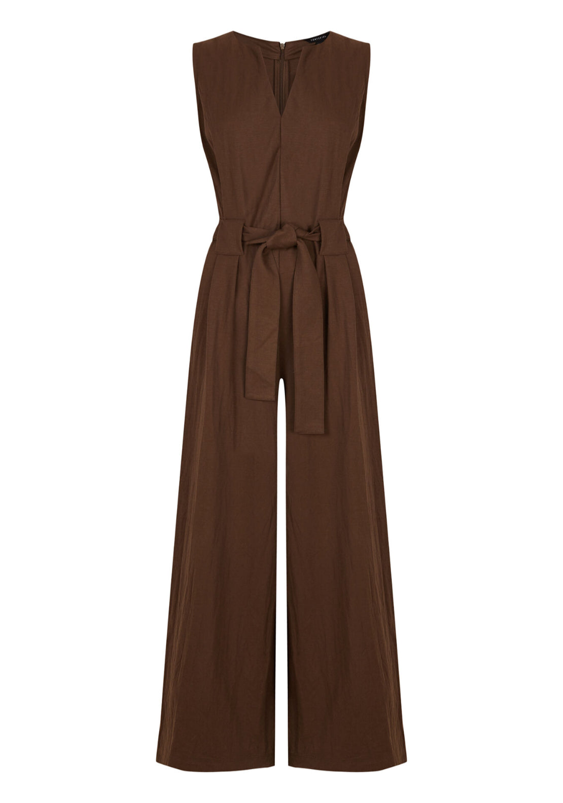 Cortefiel Piqué Jersey Knit Mono - Brown 1 Shaws Department Stores