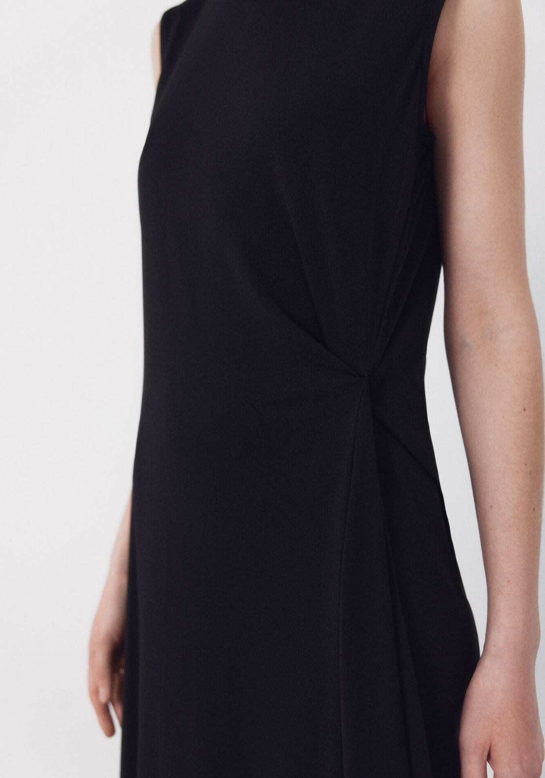 Side Knot Dress - Black