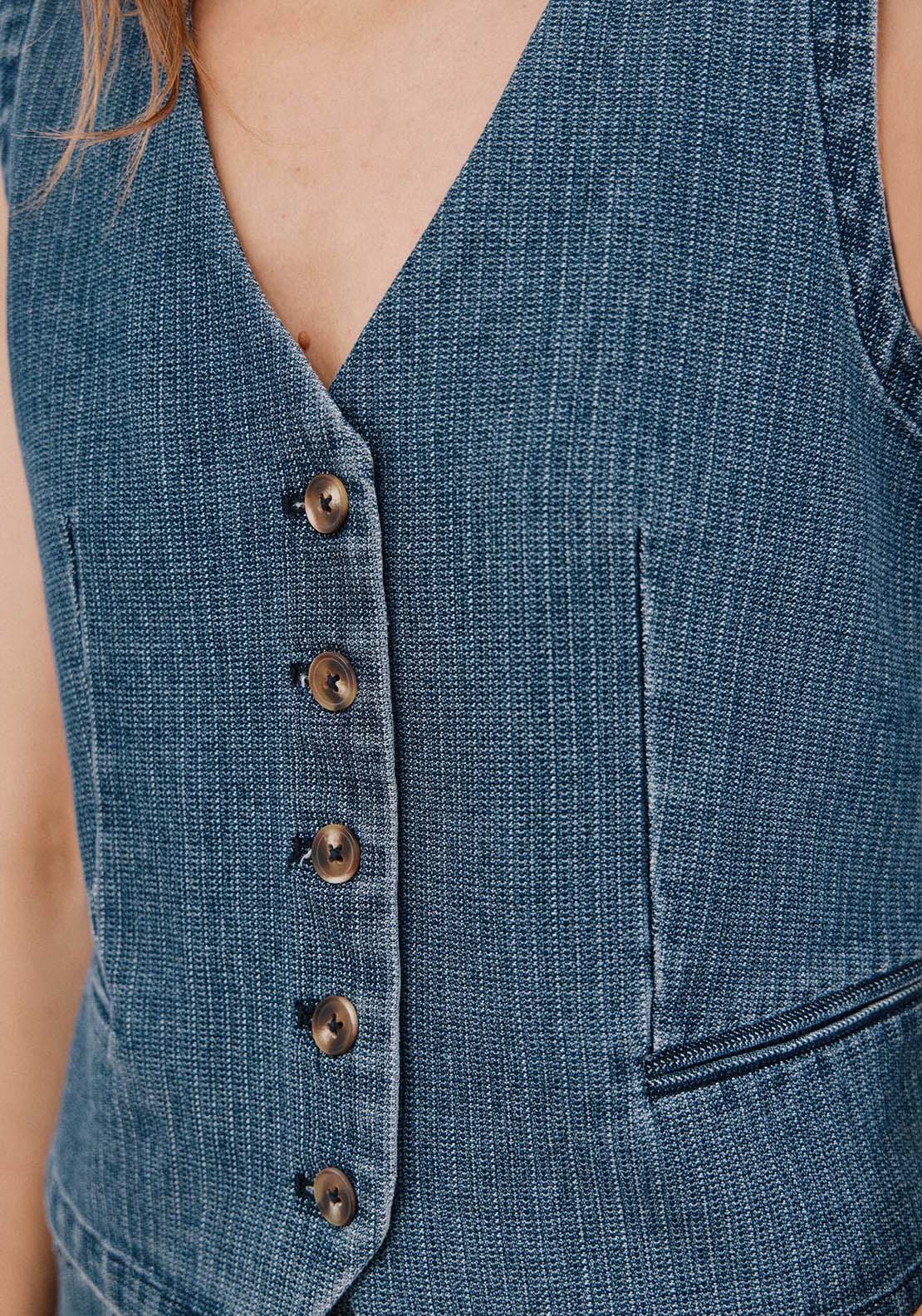 Denim Vest - Blue