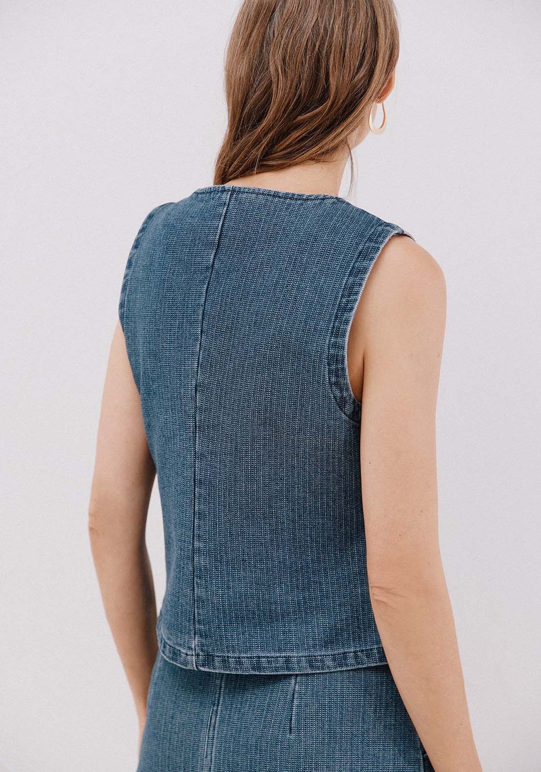 Denim Vest - Blue