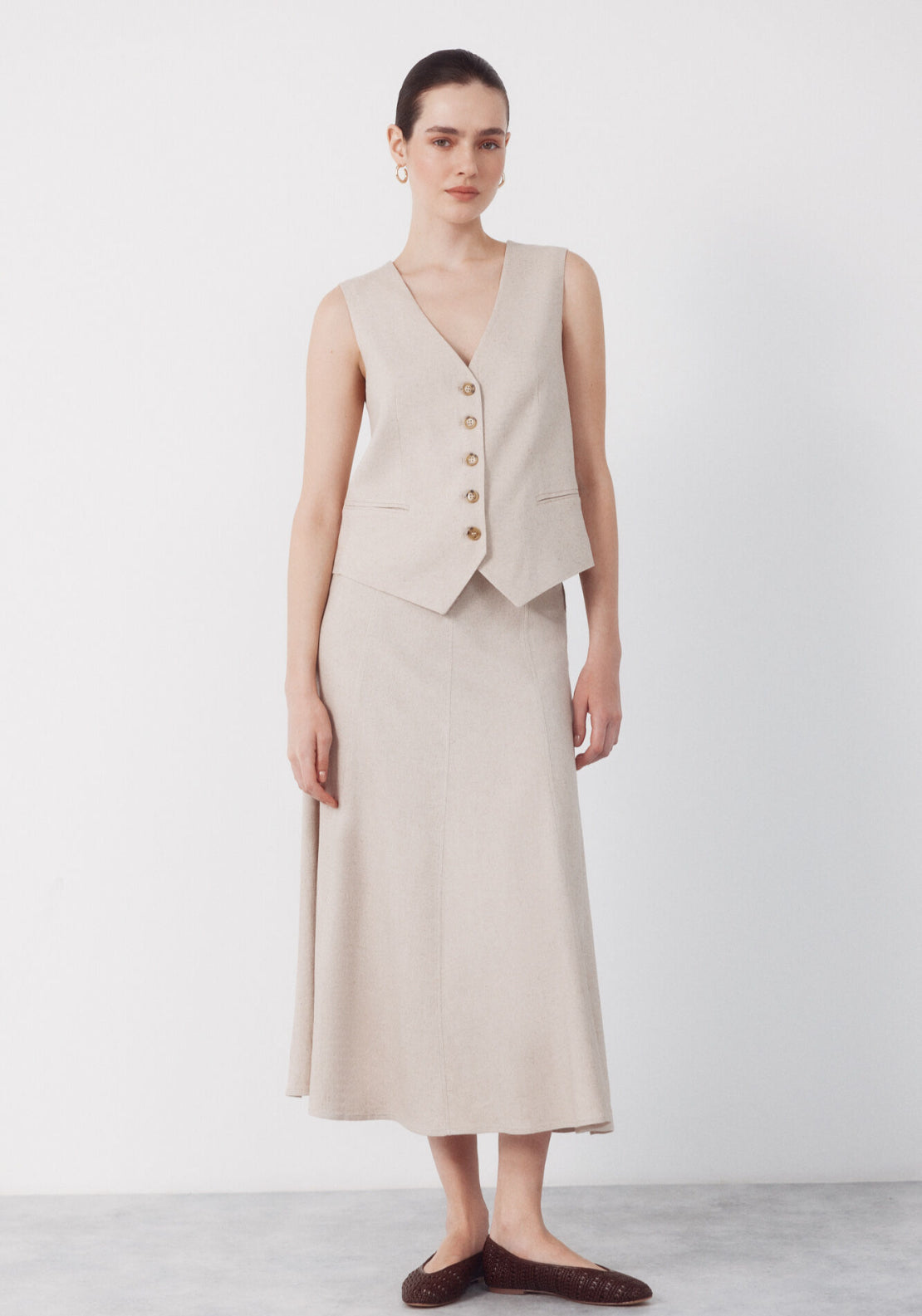 Tailored Waistcoat - Sand