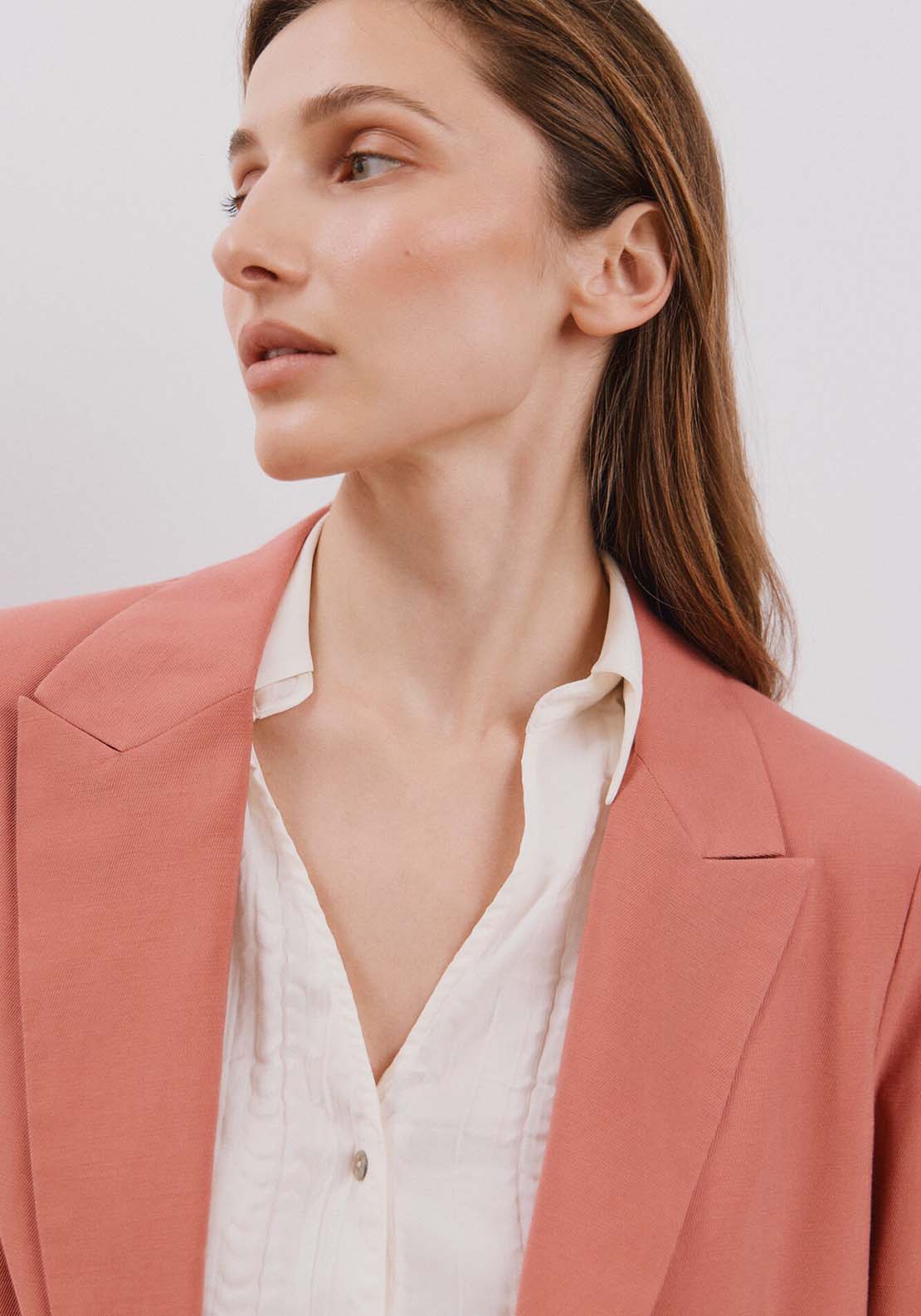 Cortefiel Light blazer - Pink 5 Shaws Department Stores