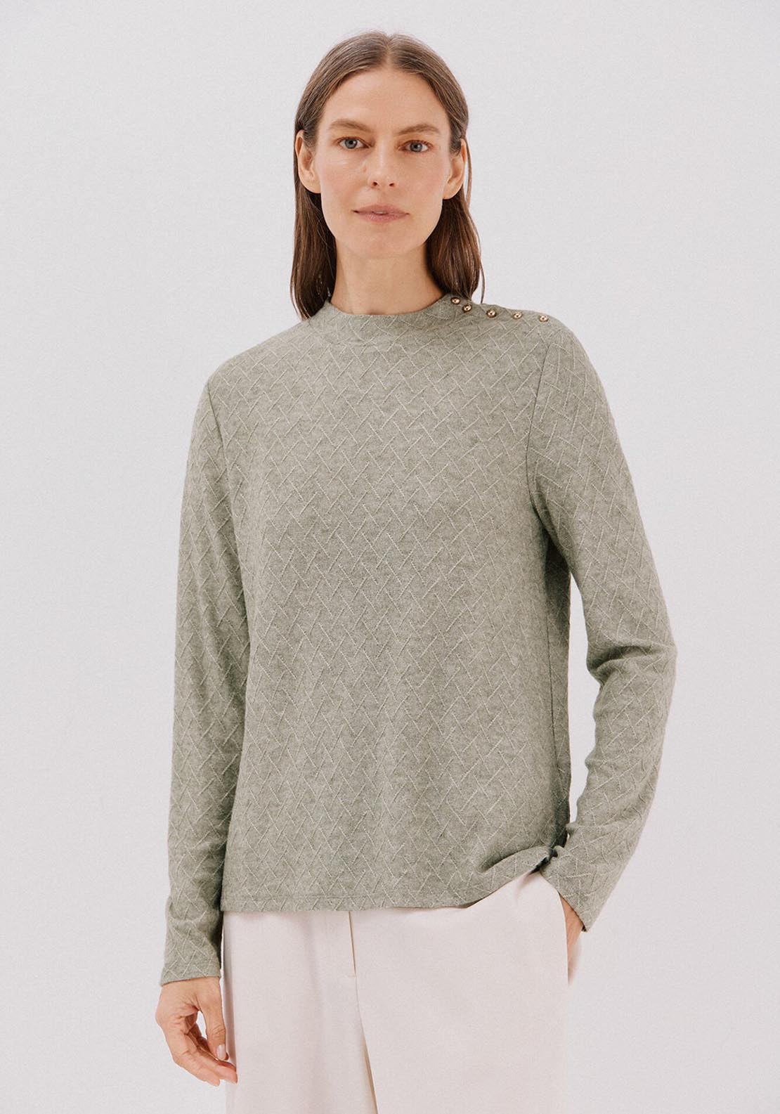 Rhombus Structure Top - Green