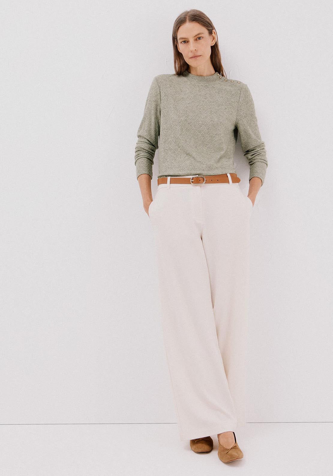 Rhombus Structure Top - Green