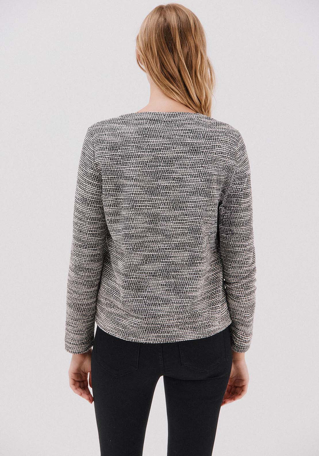 Tweed Cardigan - White