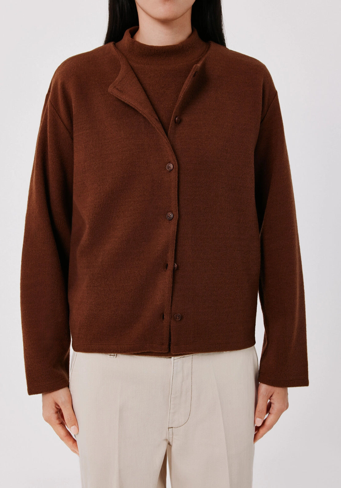 Cropped Knit Bolero - Tan