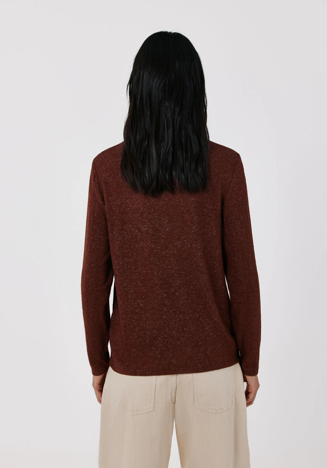 Box Fit Sweater - Tan