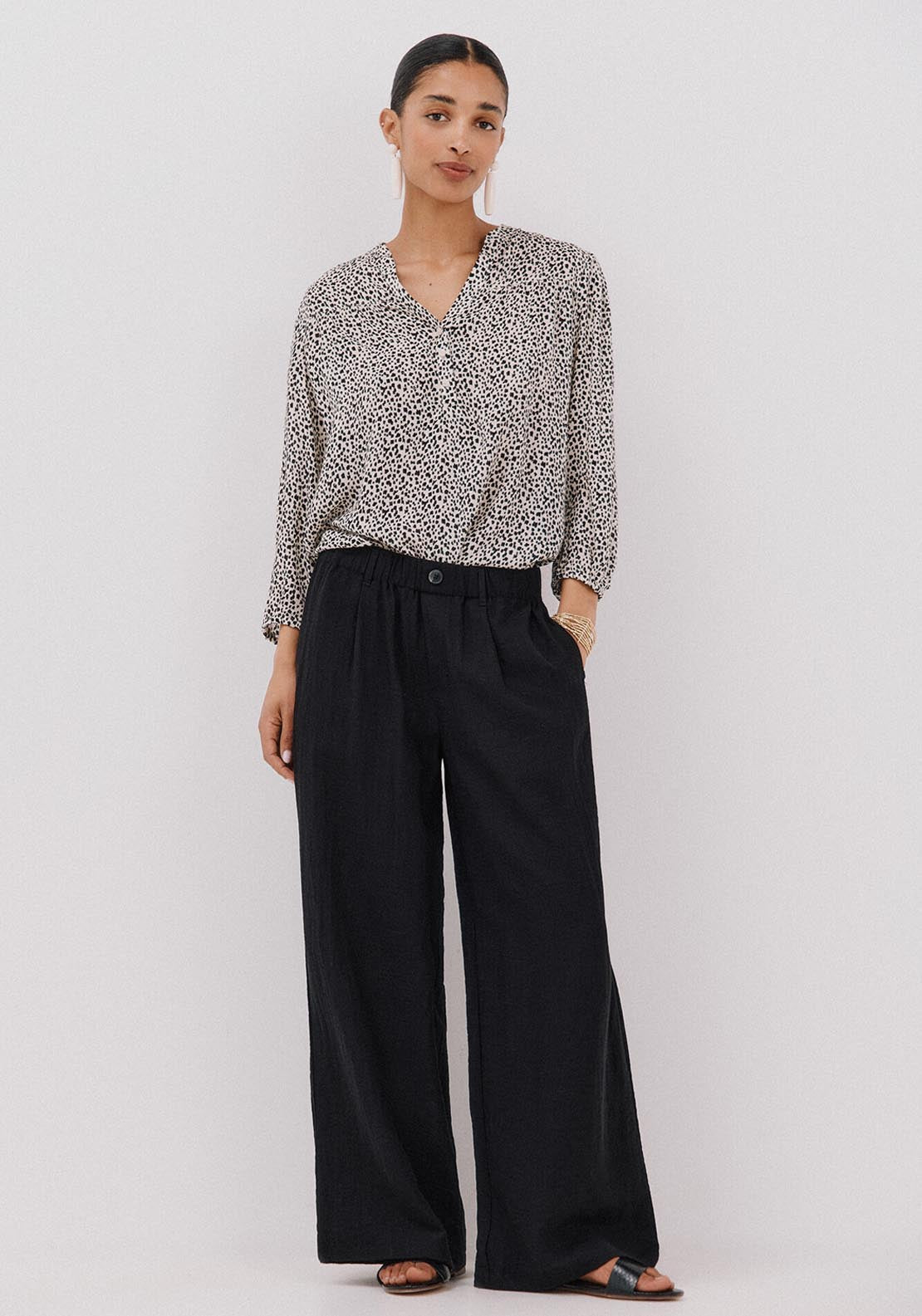 Cortefiel Plumetti Blouse - White 5 Shaws Department Stores