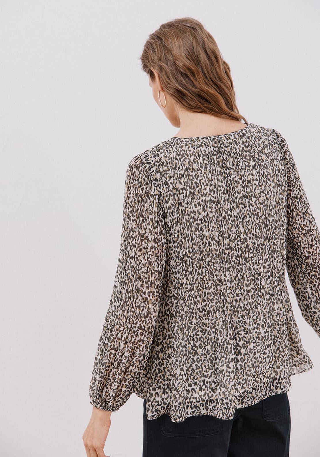 Pleated Blouse - White