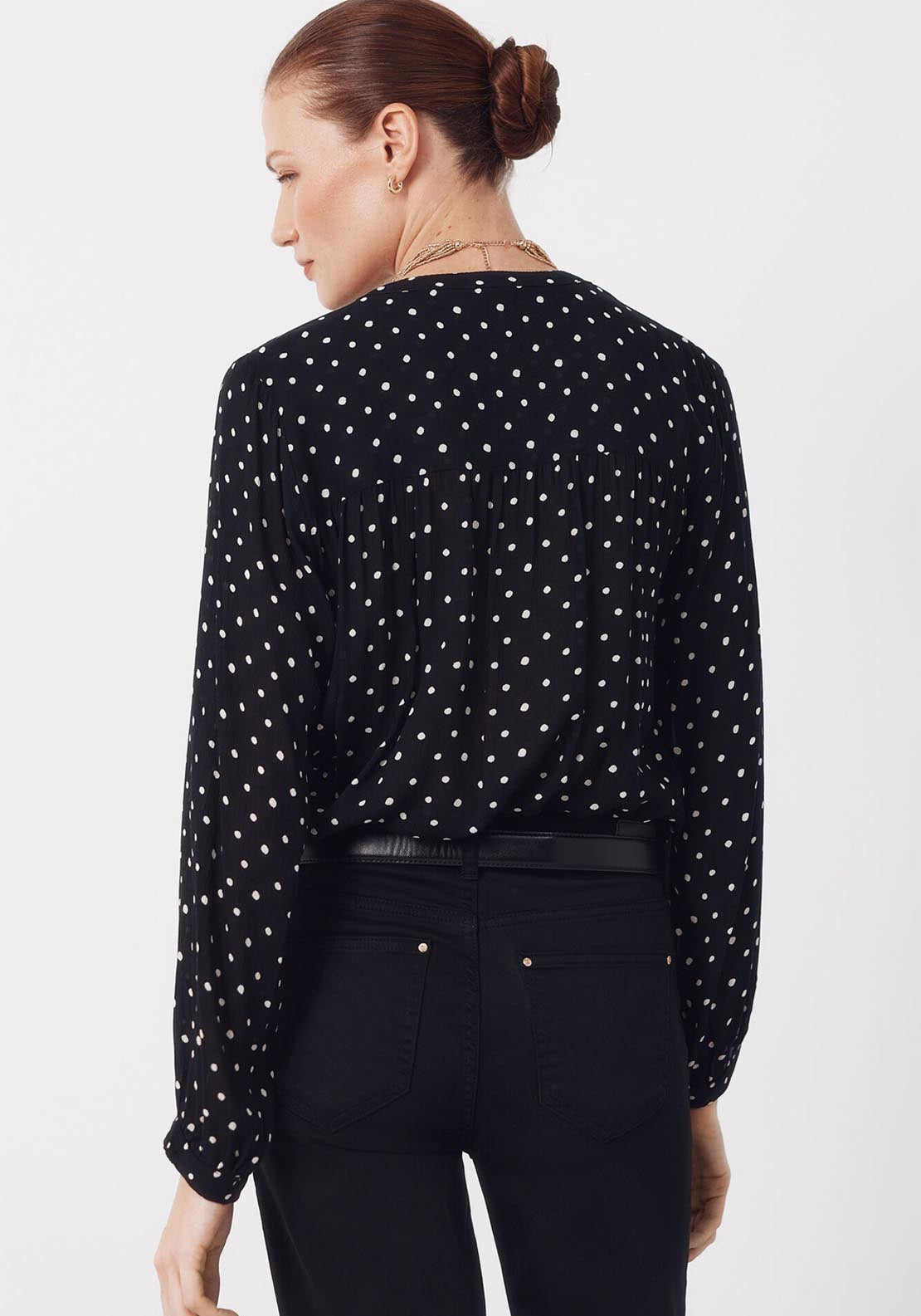 Round Neck Blouse - Grey