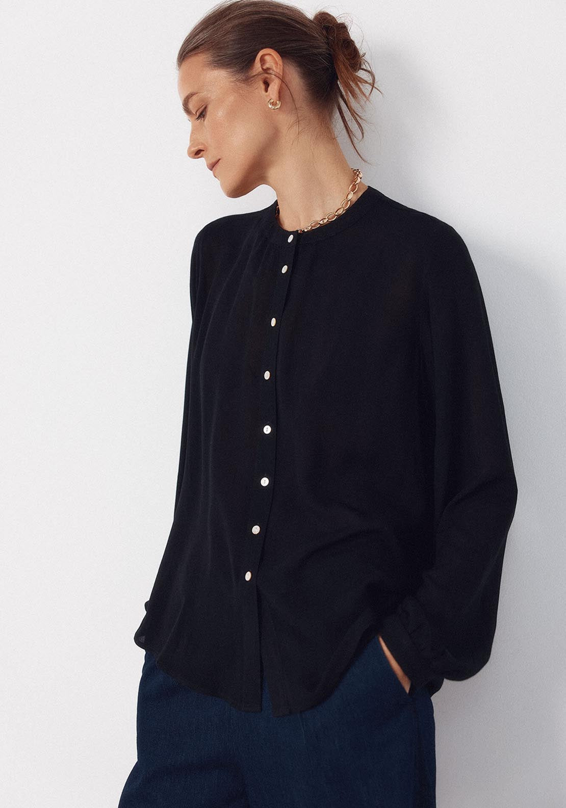 Round Neck Blouse - Multicolour