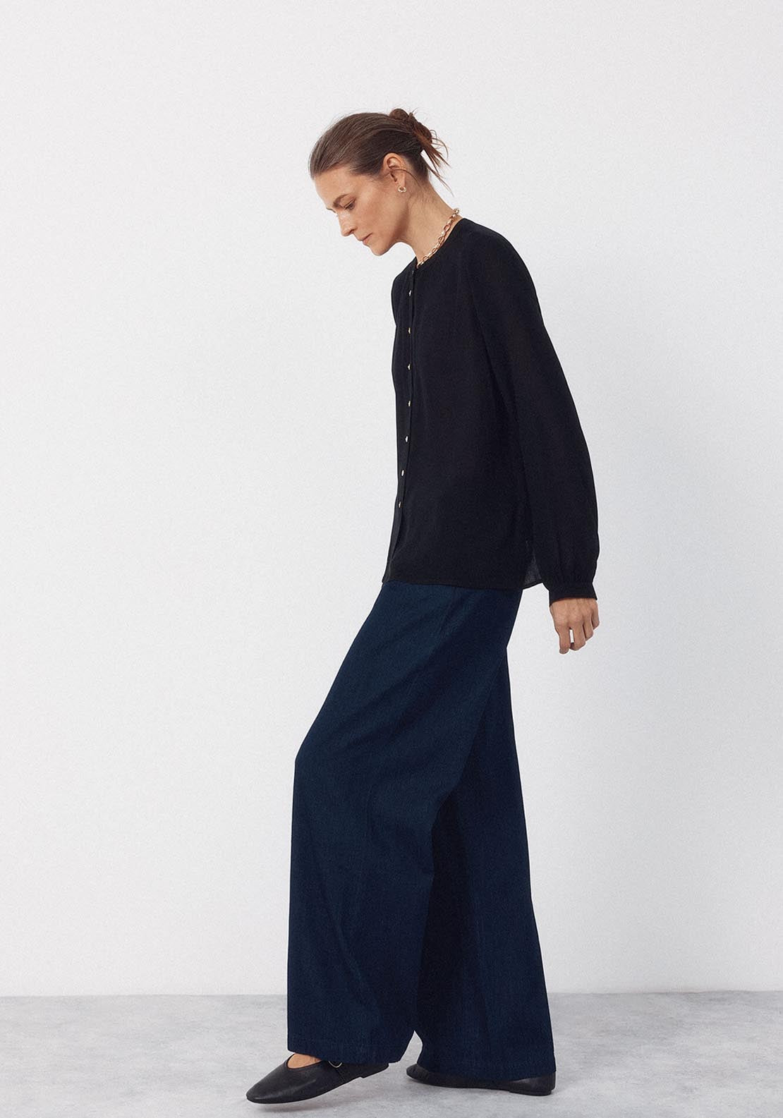 Round Neck Blouse - Multicolour