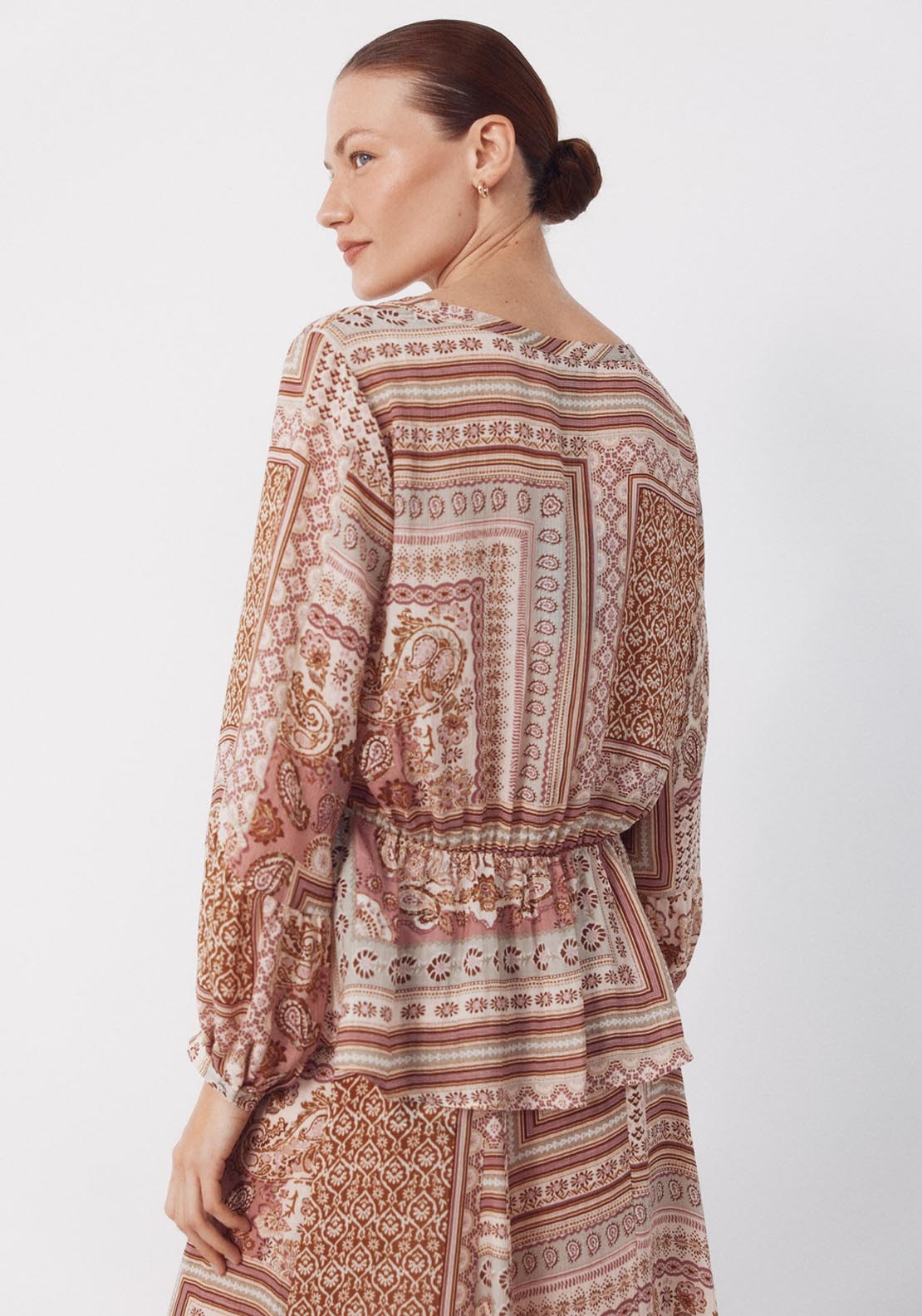 Printed Blouse - Purple