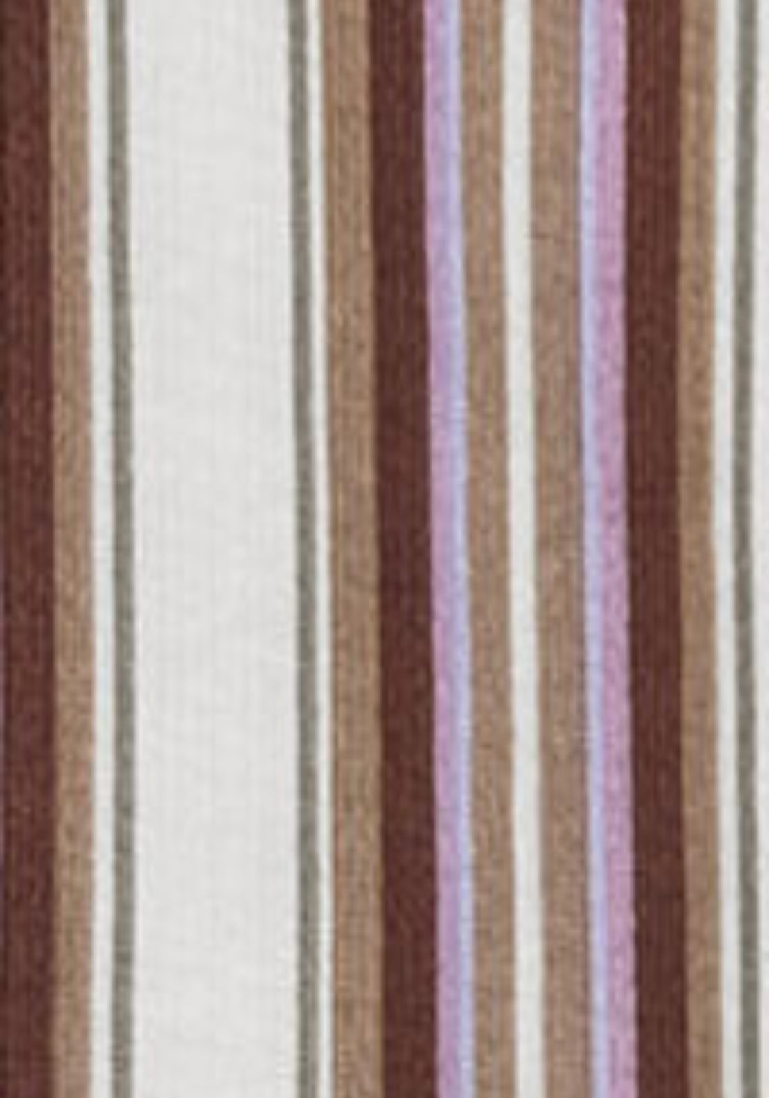 Striped Shirt - Brown Print