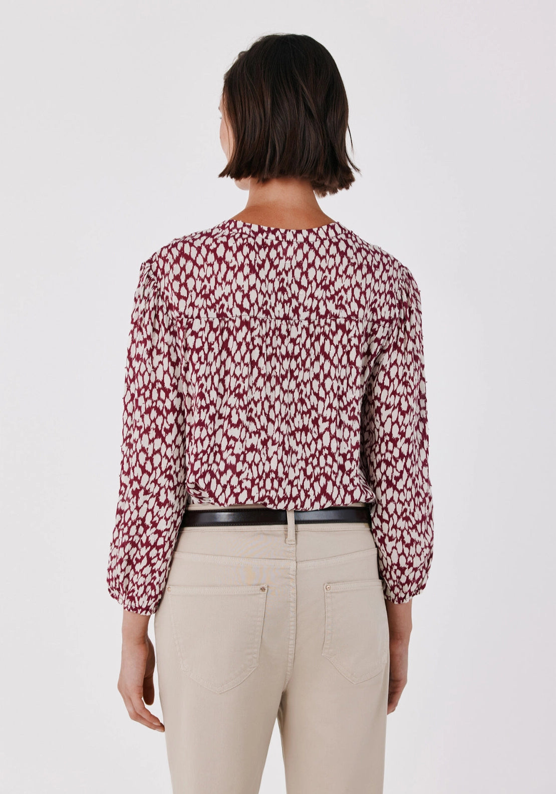Printed Fluid Blouse - Blue Print