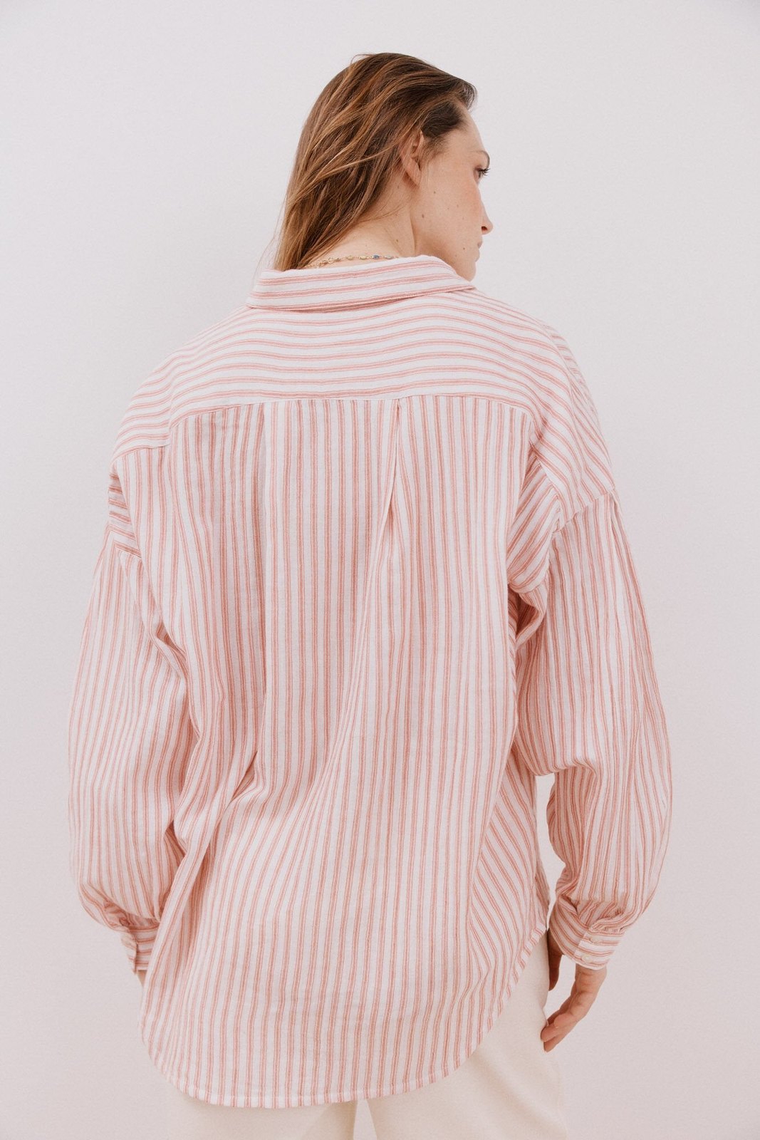 Cortefiel Striped shirt - White Print 5 Shaws Department Stores