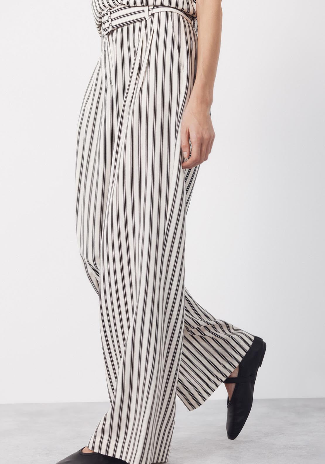 Cortefiel Striped Suit Trousers - Printed 3 Shaws Department Stores