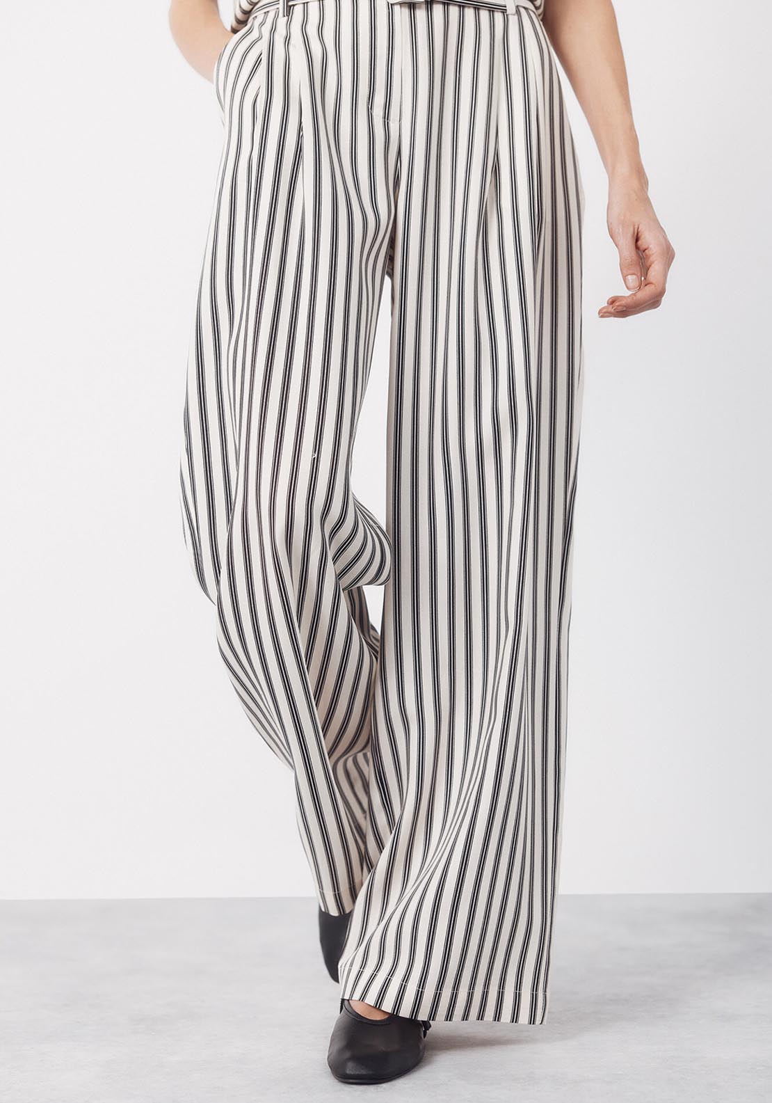 Cortefiel Striped Suit Trousers - Printed 1 Shaws Department Stores