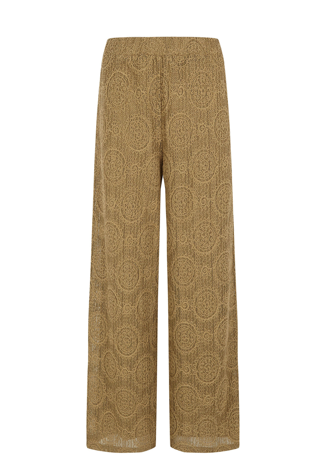 Cortefiel Crochet Jersey Knit Pants - Green 7 Shaws Department Stores
