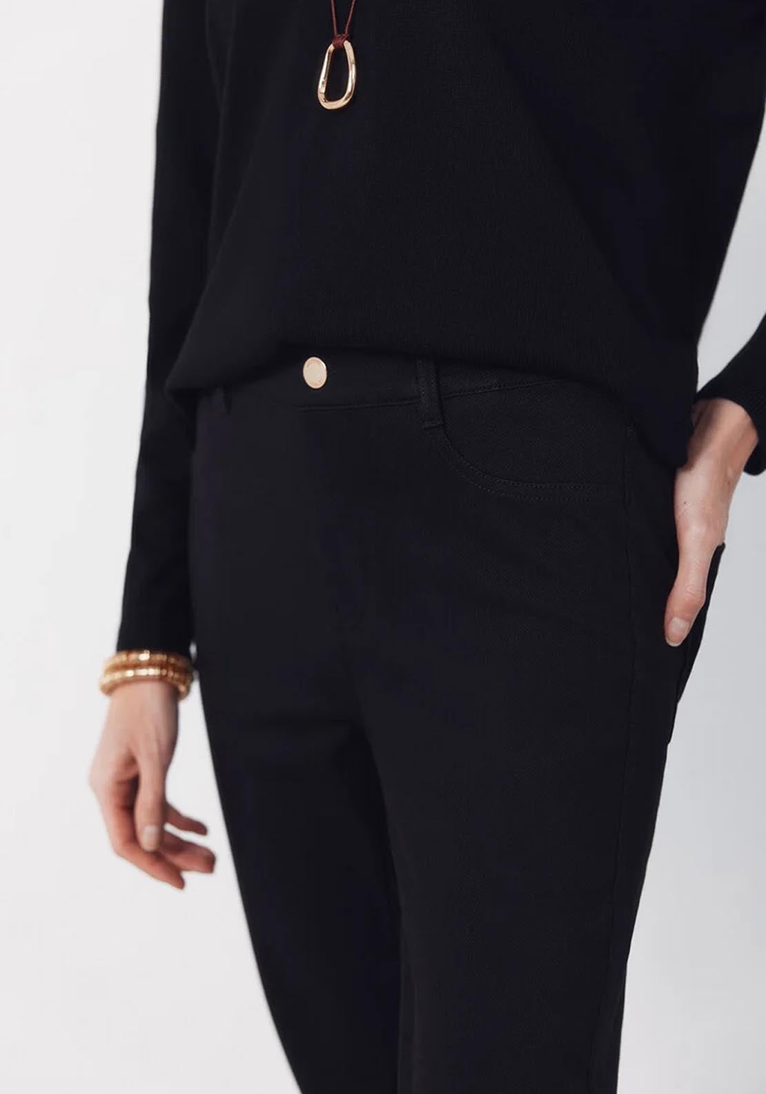 Cortefiel 5 Pocket Cut Leggings - Black 3 Shaws Department Stores
