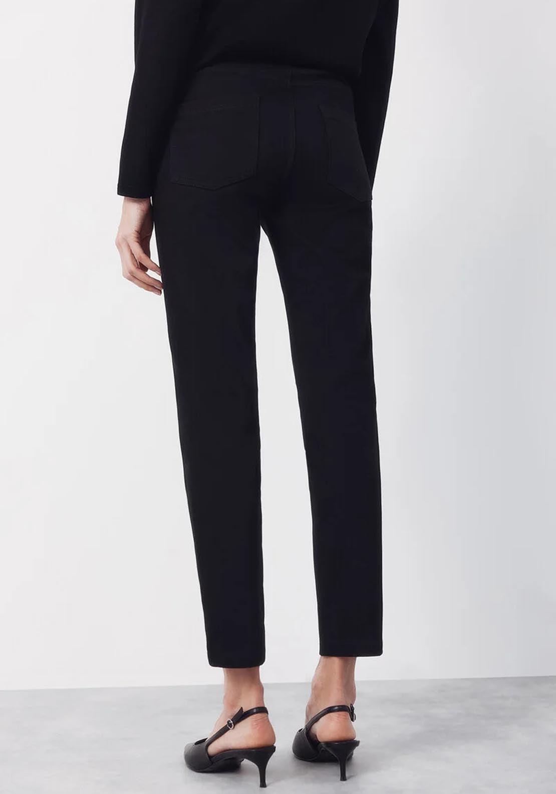 Cortefiel 5 Pocket Cut Leggings - Black 2 Shaws Department Stores